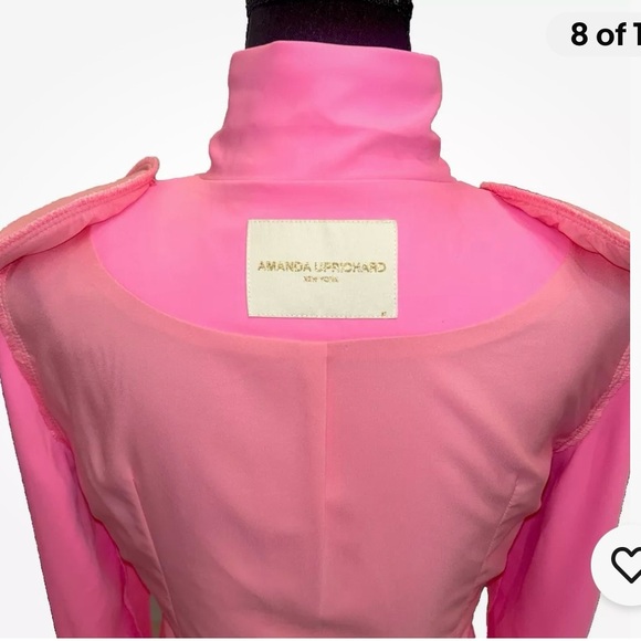 AMANDA UPRICHARD Dovima Blazer “Shocking” Pink Women’s Medium NWOT’s - Picture 11 of 16